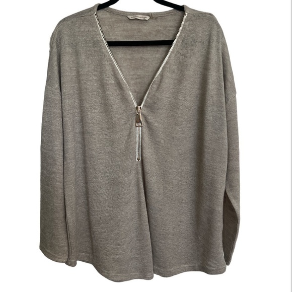 Soft Surroundings Valentina Zip Sweater - Picture 3 of 10